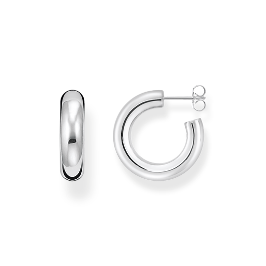 Thomas Sabo Small Chunky Hoop Earrings Silver CR635-001-21
