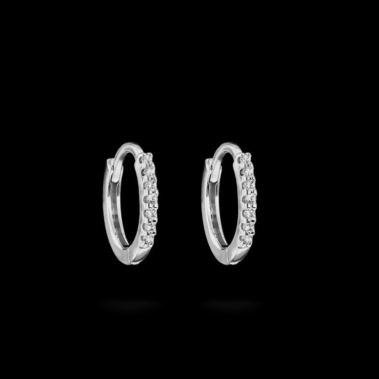 Thomas Sabo Hoop Earrings with white zirconia Sterling Silver CR780-051-14