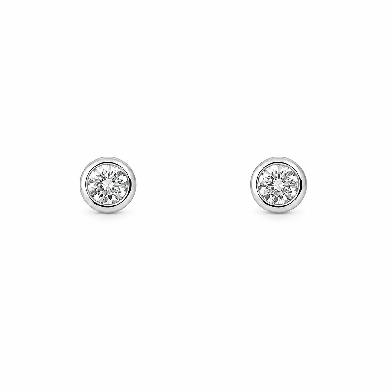 18ct Gold Solitaire Diamond Earrings 0.50ct