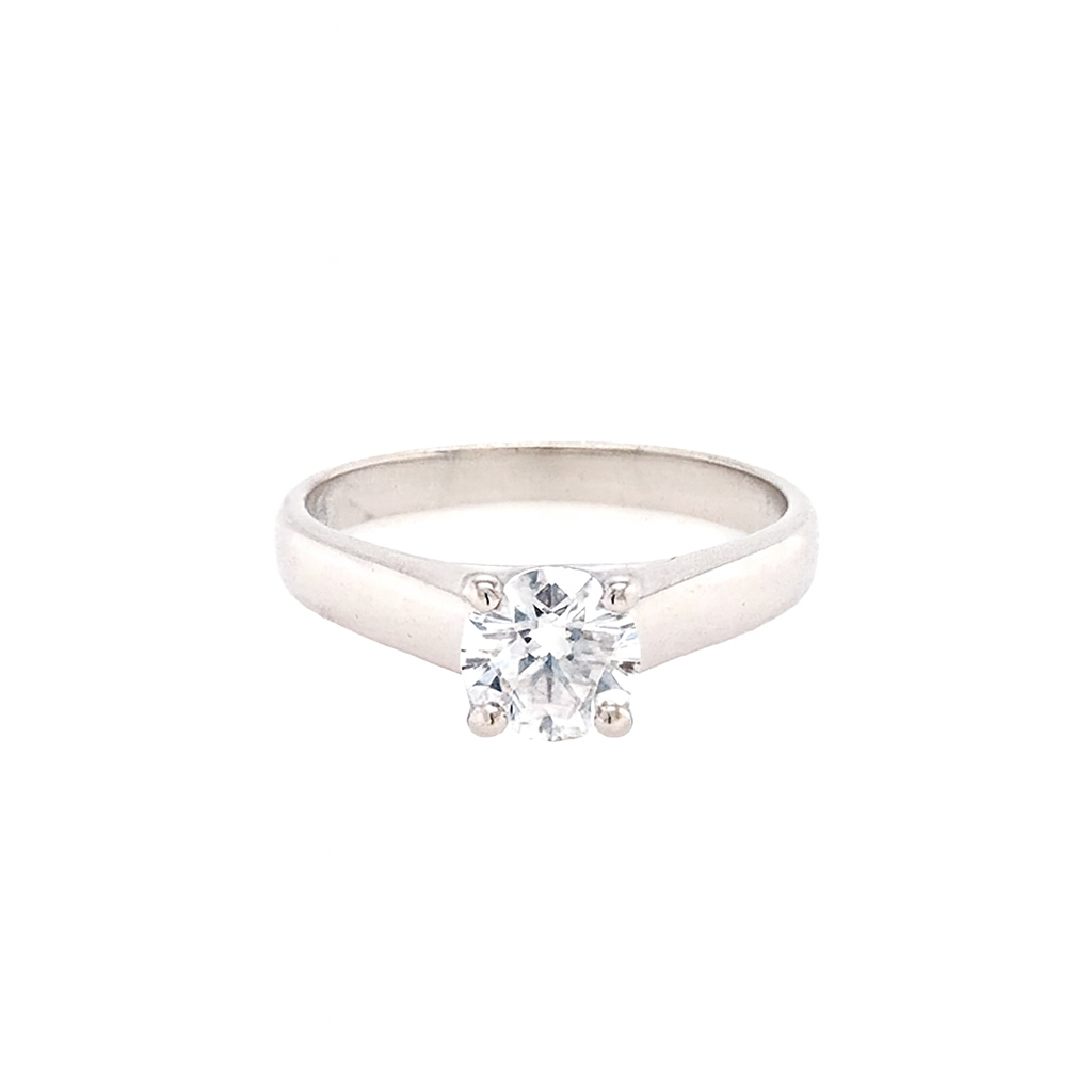 Platinum Diamond Solitaire Ring - 0.72ct - ASM1553