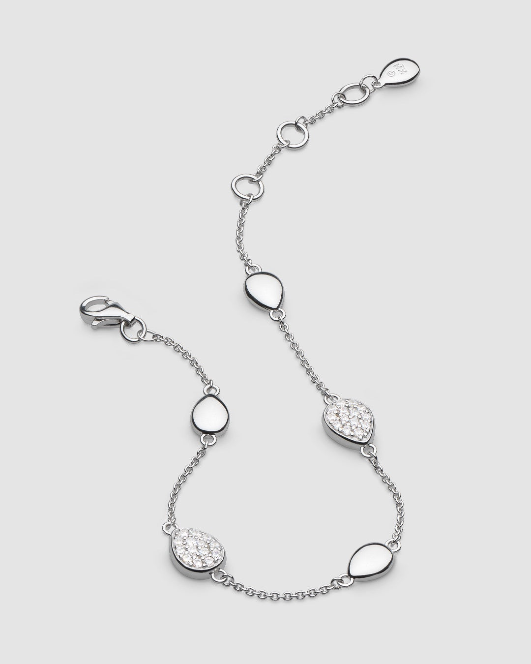 Kit Heath Coast Pebble Glisten Pavé Station Bracelet 70185CZ