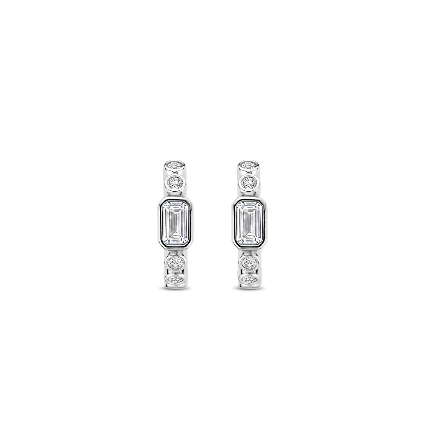 Ti Sento Silver Hoop Earrings 7975ZI