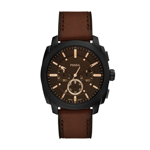 Fossil Brown Strap Machine Watch FS6101