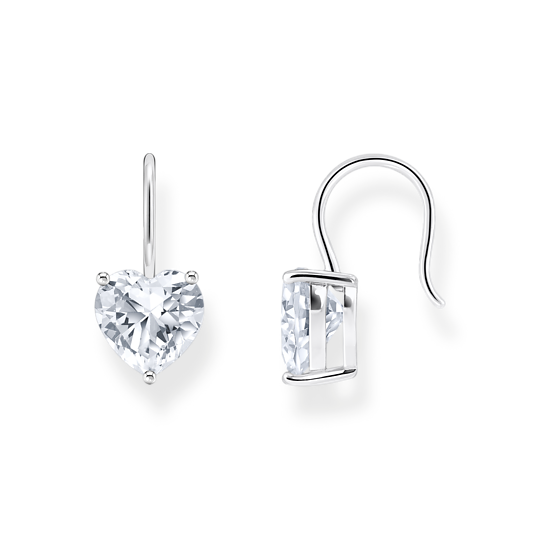 Thomas Sabo Silver Earrings with Heart Shaped Zirconia H2288-051-14
