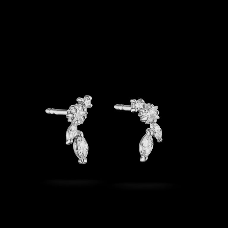 Thomas Sabo Stud Earrings with white zirconia Sterling Silver H2369-051-14