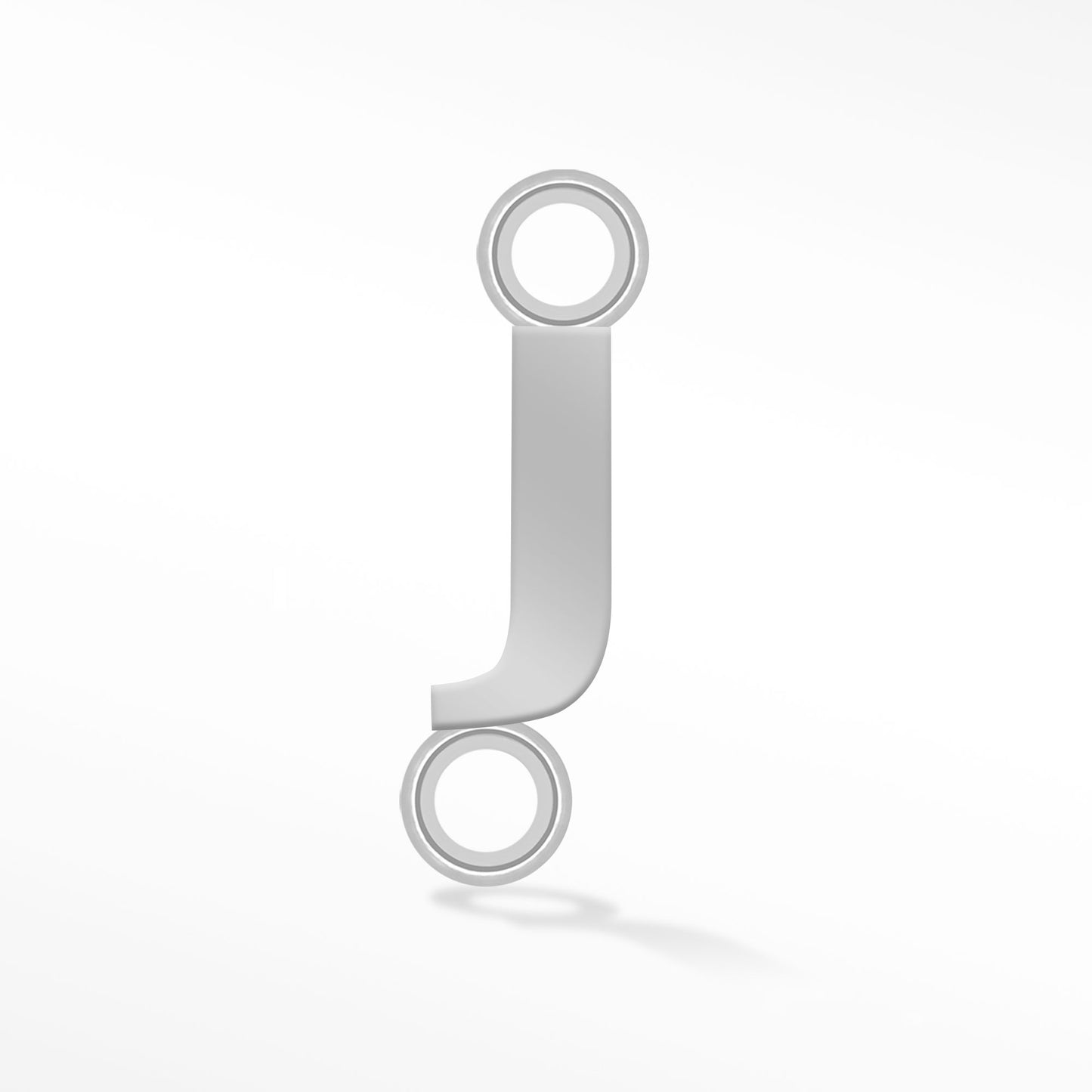 Perma Jewel Silver Alphabet Connector J NW1170