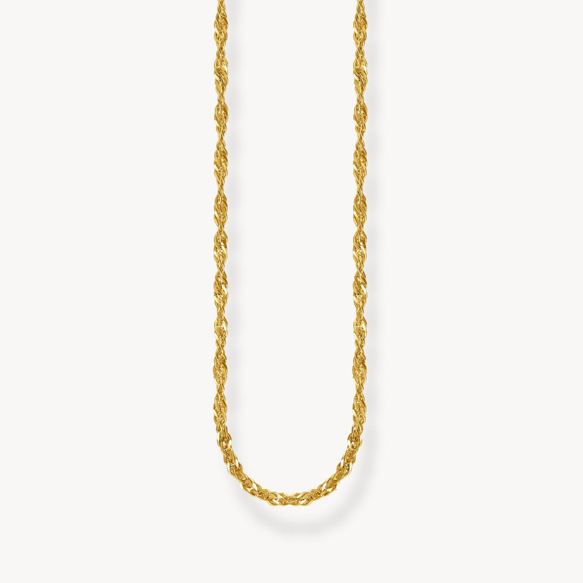 Thomas Sabo Gold Plated singaporean Necklace Thickness 1,70 mm KE2284-413-39-L45v