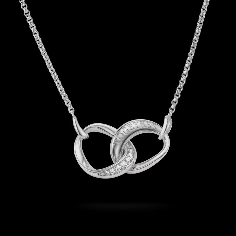 Thomas Sabo Chain Together with white zirconia Sterling Silver KE2380-051-14