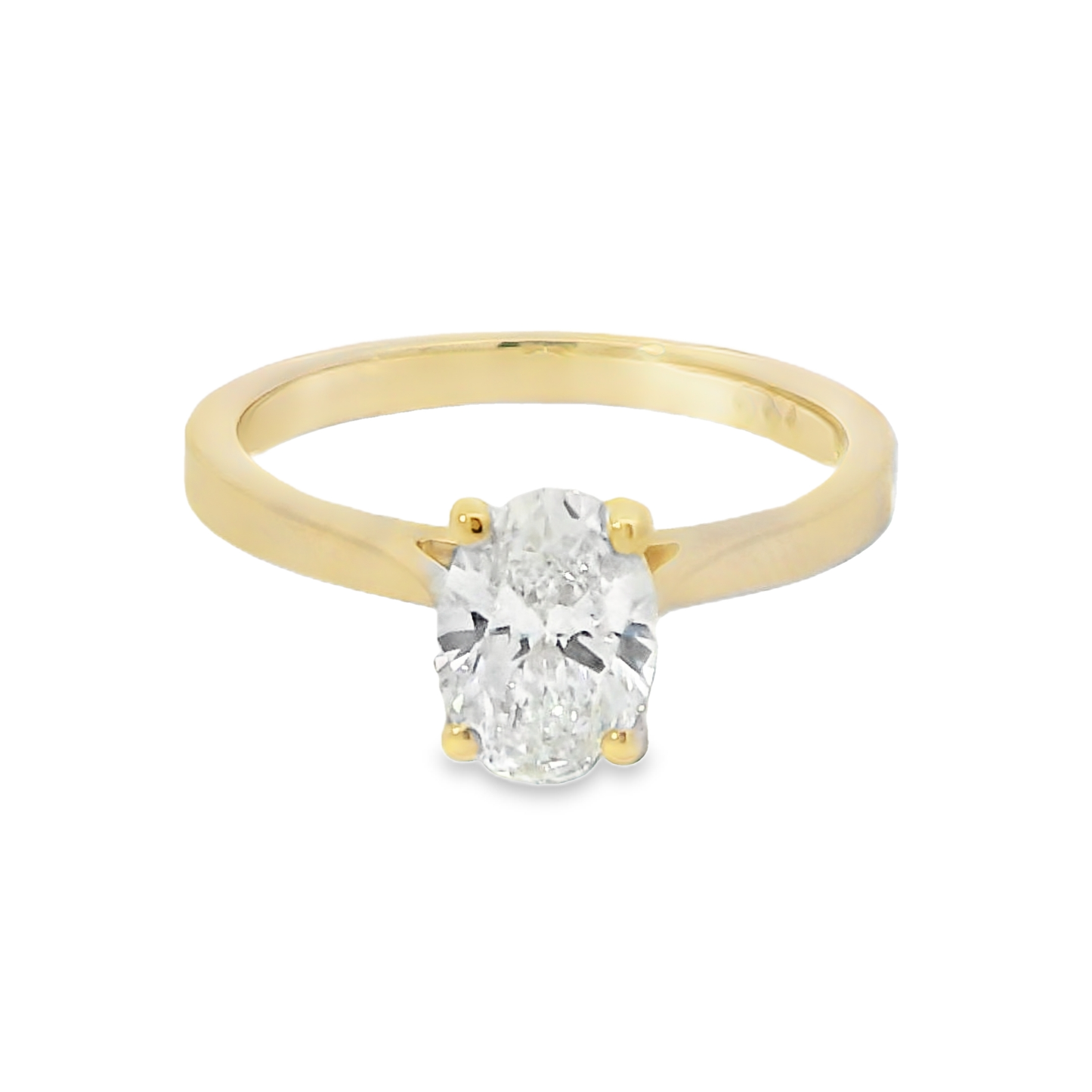 18ct Yellow Gold Lab Grown Diamond Solitaire 1.03ct