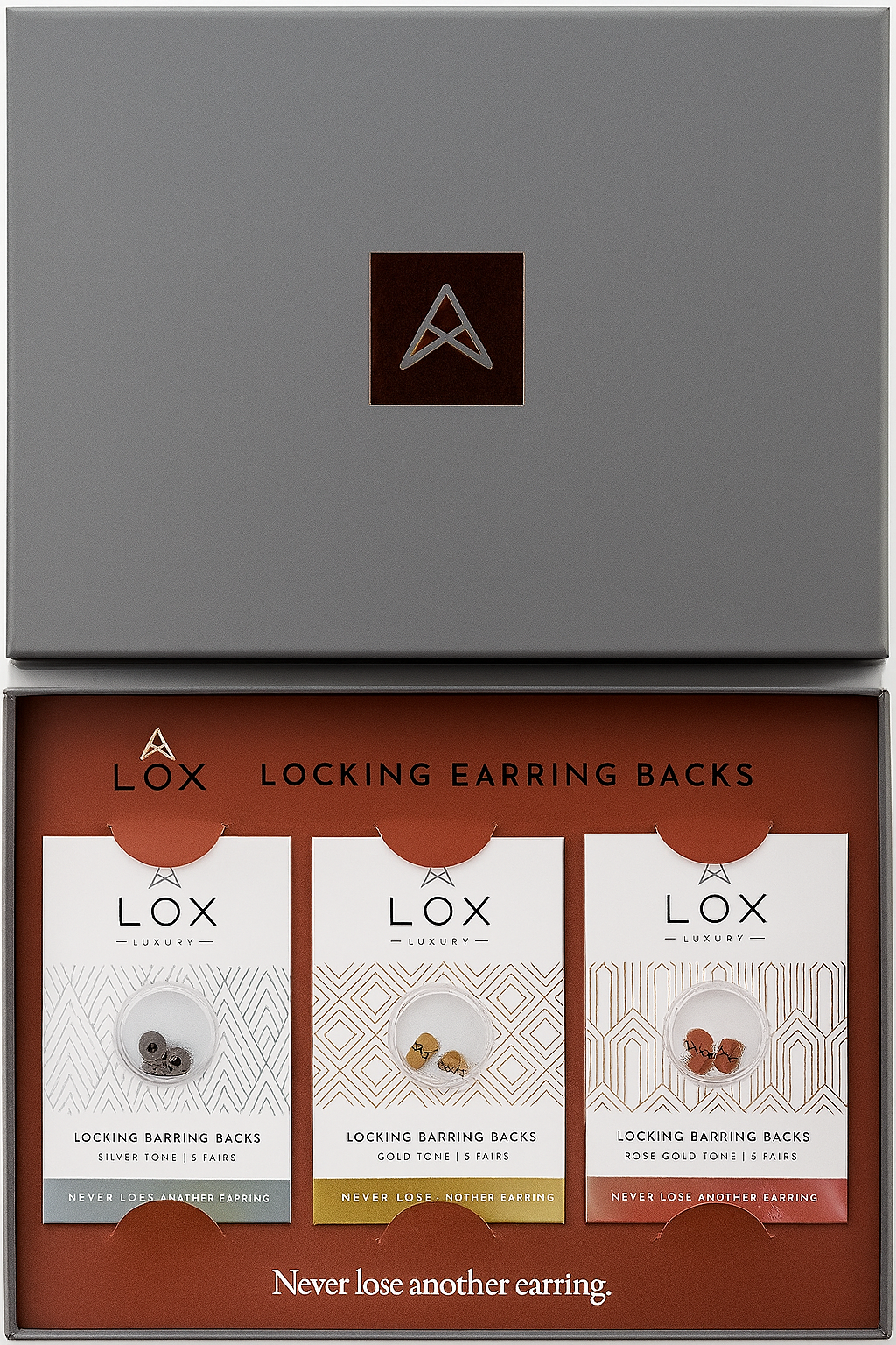 LOX Presentation Gift Set Locking Earring Backs