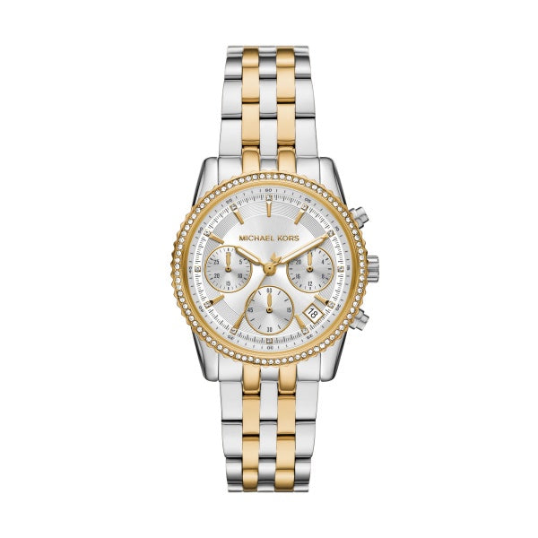 Michael Kors Mini Bryant Pavé Two-Tone Watch MK7532