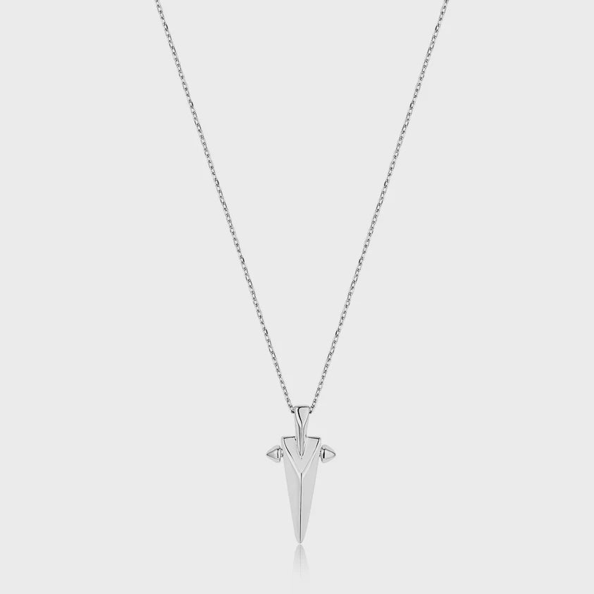 Ania Haie Silver Geometric Point Pendant Necklace N053-03H
