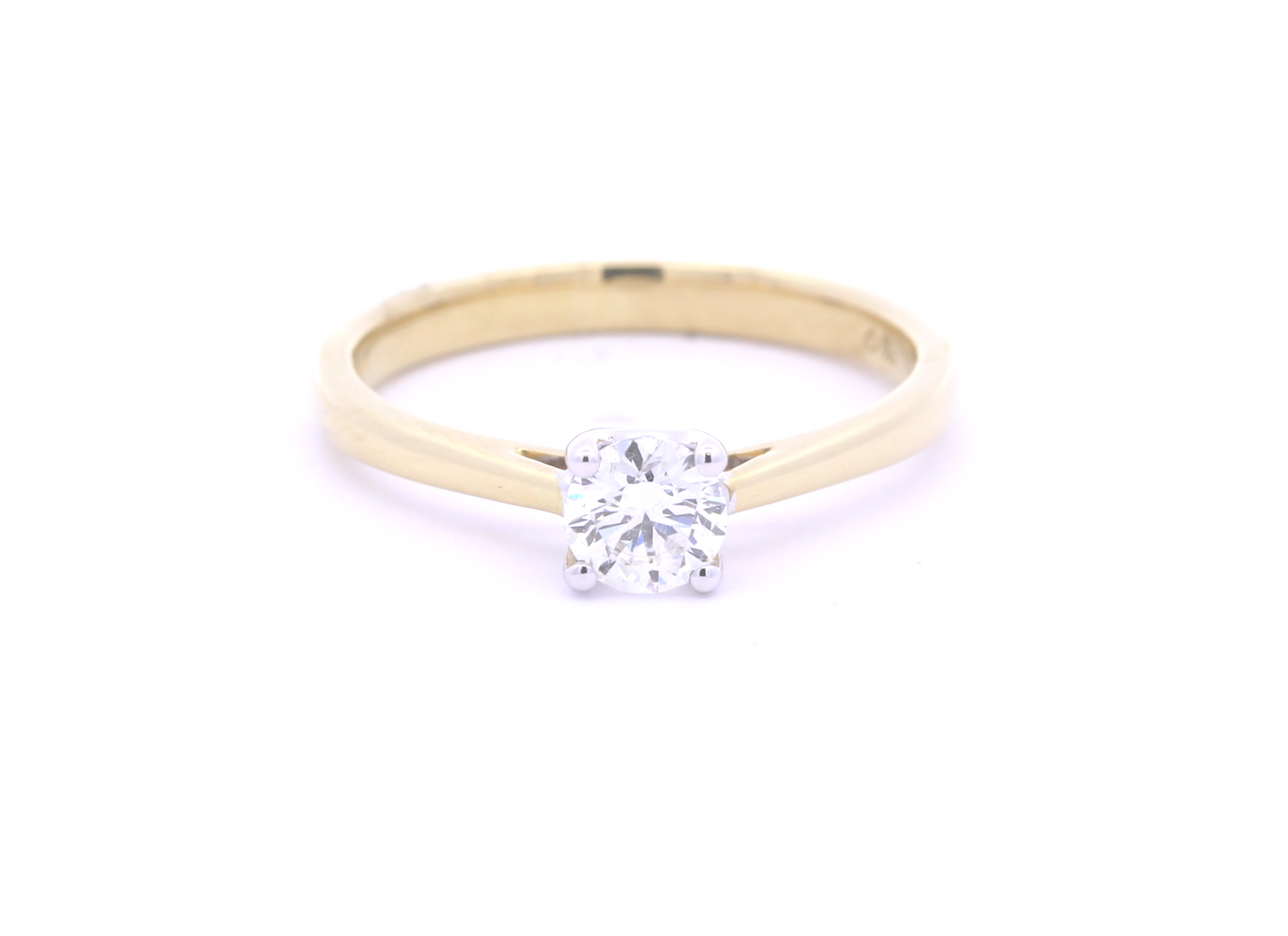 18ct Gold Solitaire Diamond Ring 0.40ct