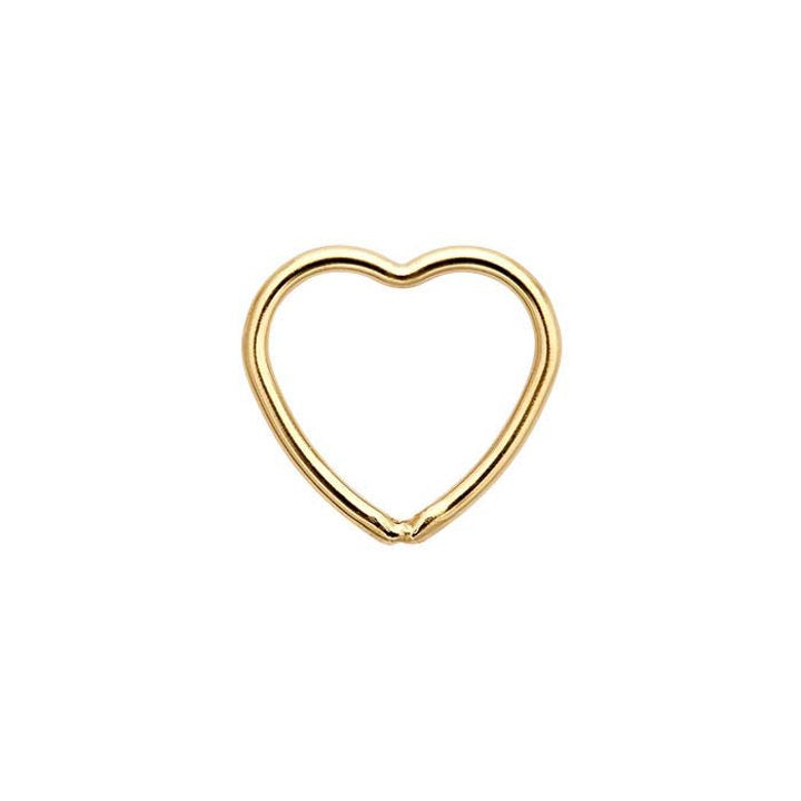 Perma Jewel Yellow Gold-Filled Open Heart Connector PJ-14202077