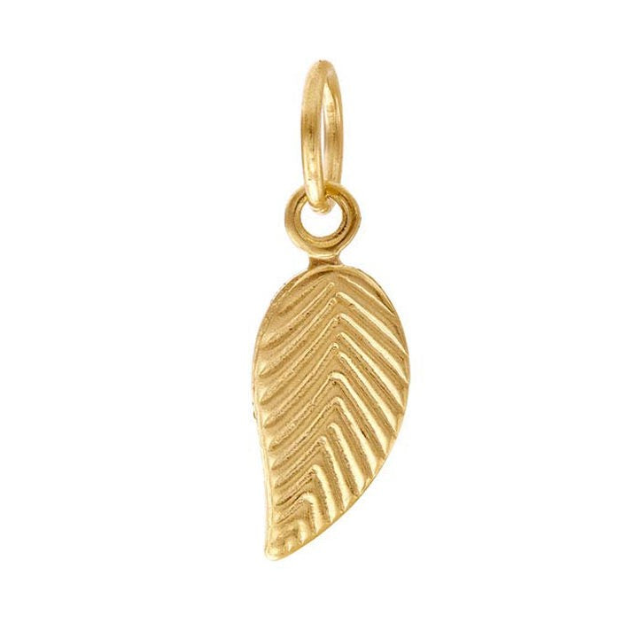 Perma Jewel Yellow Gold-Filled Leaf Charm PJ-14202082