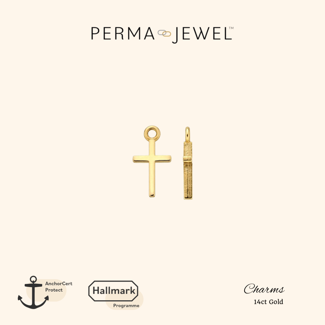 Perma Jewel 14ct Cross Charm 14CT2006