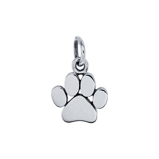 Perma Jewel Sterling Silver Paw Print Charm PJ-9252069