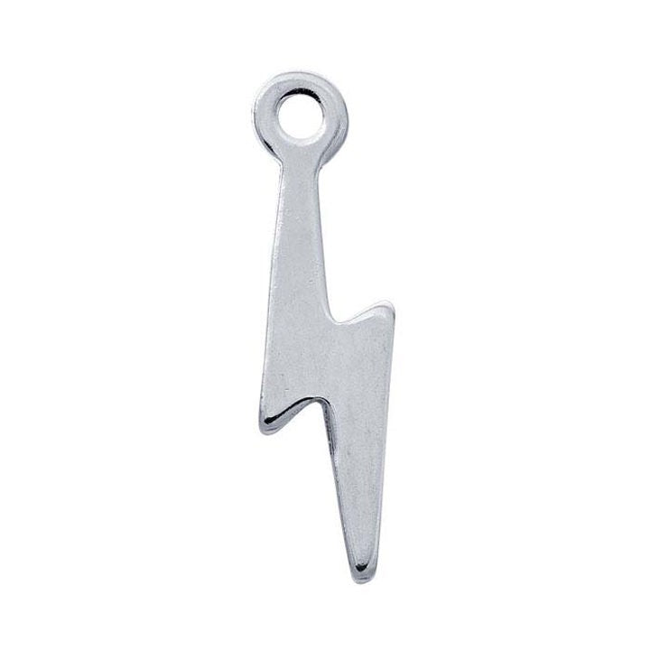 Perma Jewel Sterling Silver Lightening Bolt Charm PJ-9252072