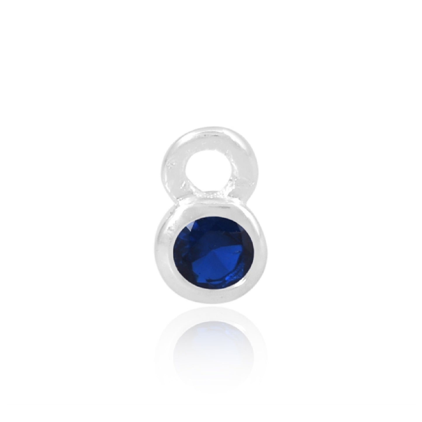 Perma Jewel Silver September Birthstone Charm