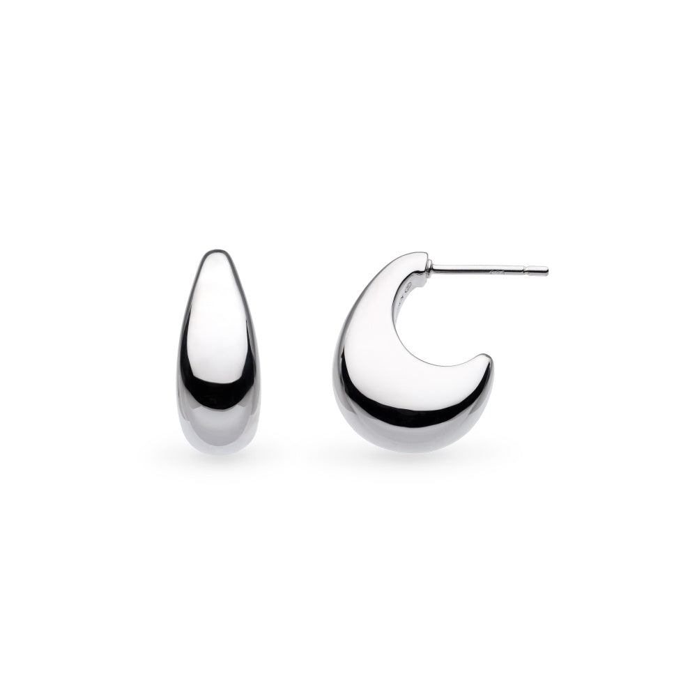 Kit Heath Coast Pebble Smooth Grande Hoop Earrings 40153RP