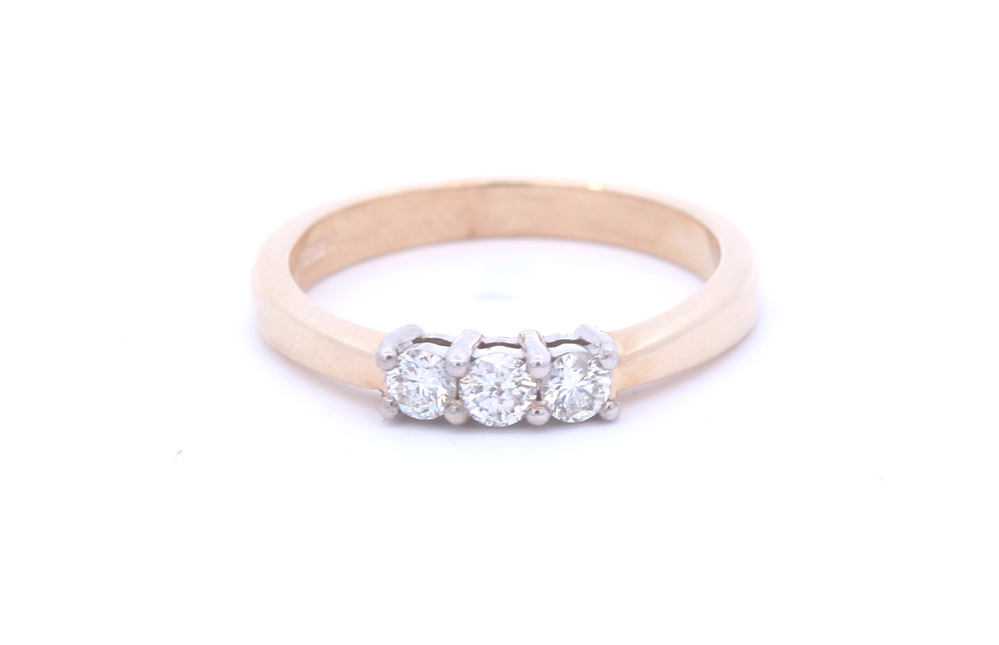 9ct Yellow Gold Diamond Trilogy Ring 0.20ct - RF23
