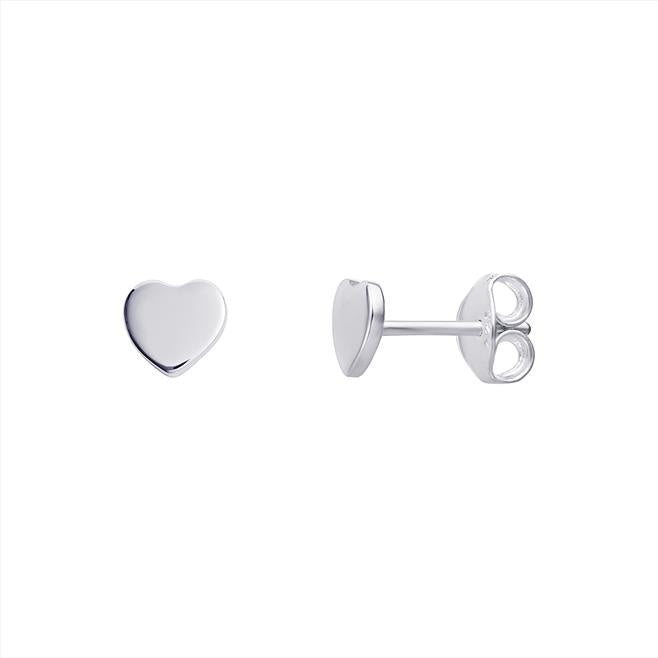Silver Heart Earrings SE459B