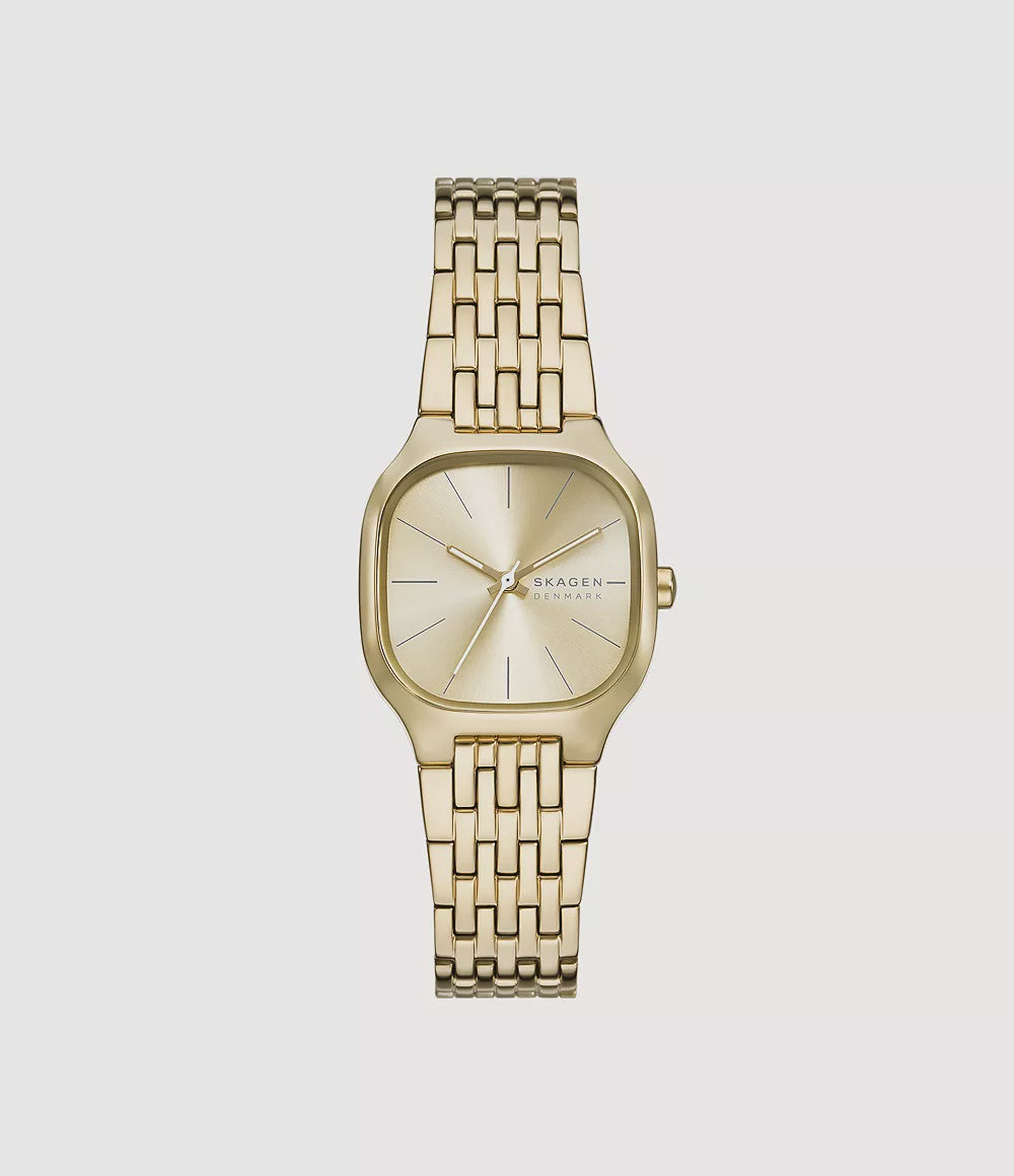 Skagen Mellem Lille Three-Hand Gold Tone SS Watch SKW3162