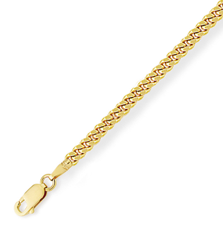 9ct Gold Curb Chain CN025G-18