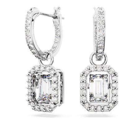 Swarovski Una Silver Tone Earrings 5689684