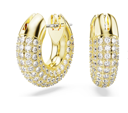 Swarovski Gold Tone Hoop Earrings 5689685