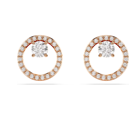 Swarovski Constella Rose Tone Stud Earrings 5701587