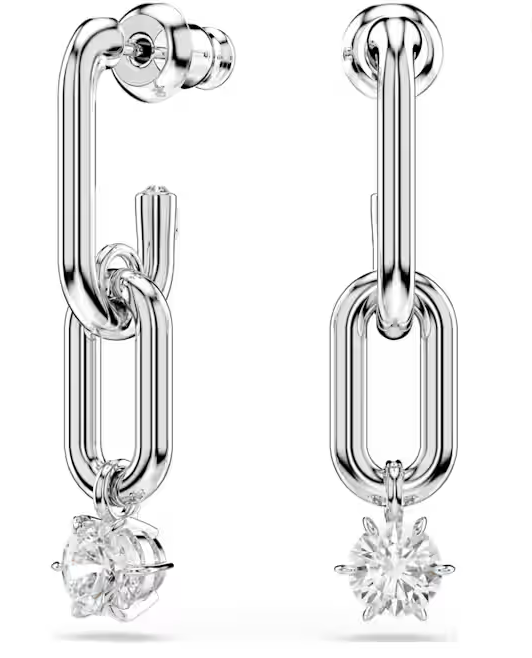 Swarovski Constella drop earrings Silver Tone 5728584