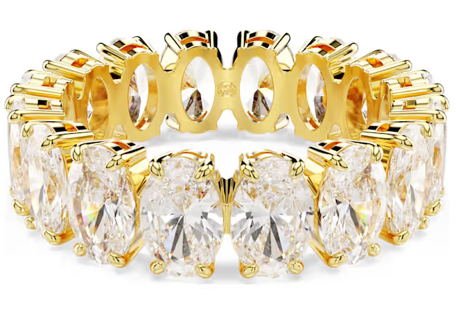 Swarovski Gold Tone Matrix Oval Cut Ring 5707190