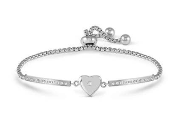 NOMINATION Milleluci Refined Steel Heart Bracelet 028016-022