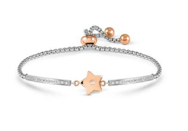 NOMINATION Milleluci Refined Steel & Rose Star Bracelet 028017-023