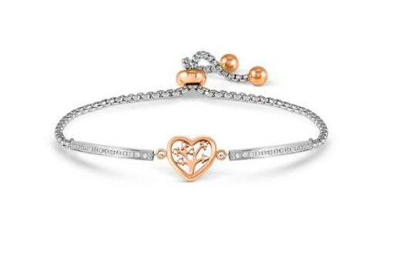 NOMINATION Milleluci Refined Steel & Rose Tree of Life 028020-017