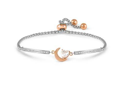 NOMINATION Milleluci Refined Steel & Rose Moon Bracelet 028020-038