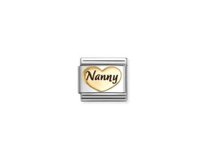 NOMINATION Gold Nanny Heart Charm 030285-77