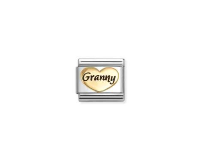 NOMINATION Gold Granny Heart Charm 030285-81