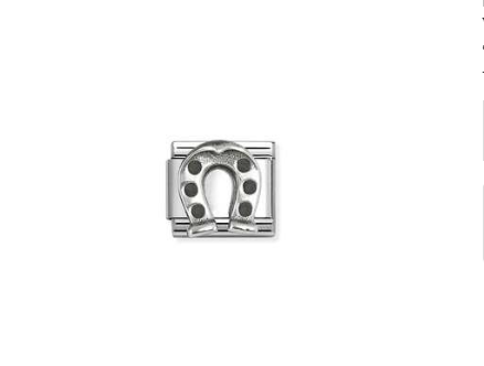 NOMINATION Silver Horseshoe 2 Charm 330101-95