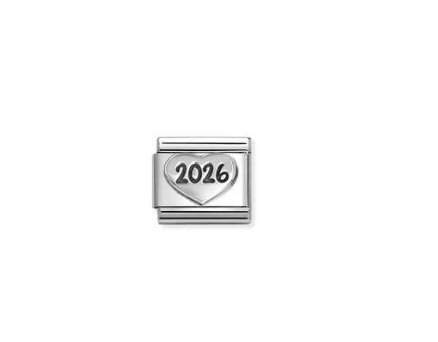 NOMINATION Silver 2026 Heart Charm 330101-97
