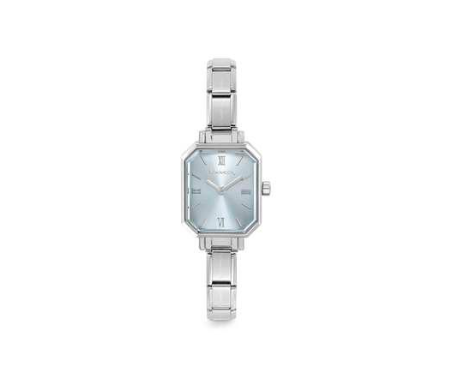 NOMINATION Steel Blue Dial Rectangular Watch 076037-015