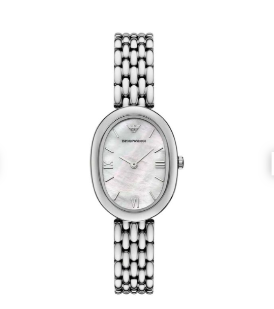 Emporio Armani Steel Oval MOP Dial Watch AR11706