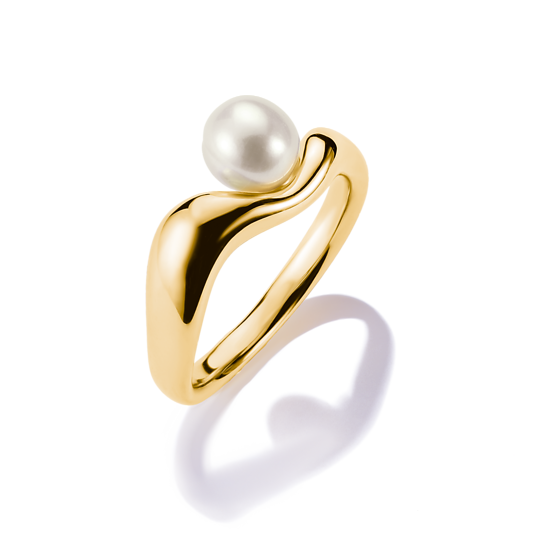 Thomas Sabo Gold Plated ring with Freshwater Pearl TR2485-430-14