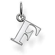 Thomas Sabo Silver Initial F Pendant PE593-001-12