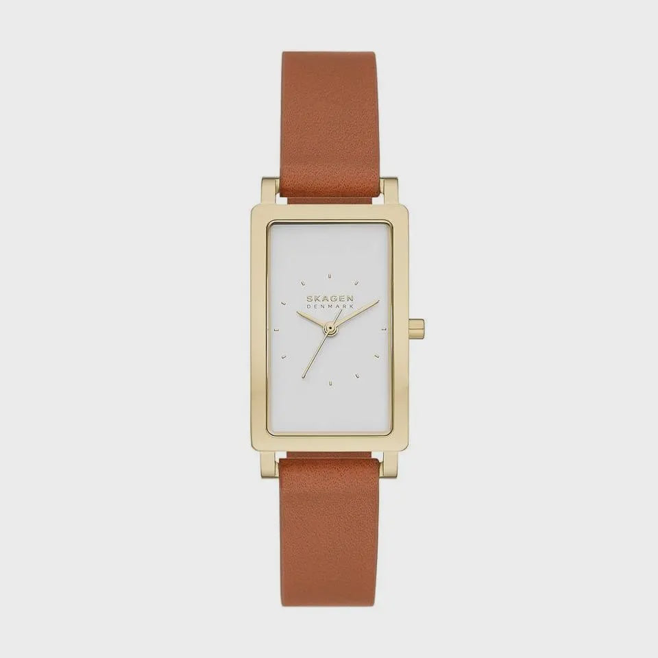 Skagen Hagen Lille Tan Leather Strap Watch SKW3097