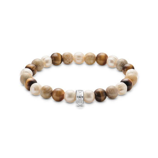 Thomas Sabo Ecru- Coloured stones Bracelet X0293-014-7