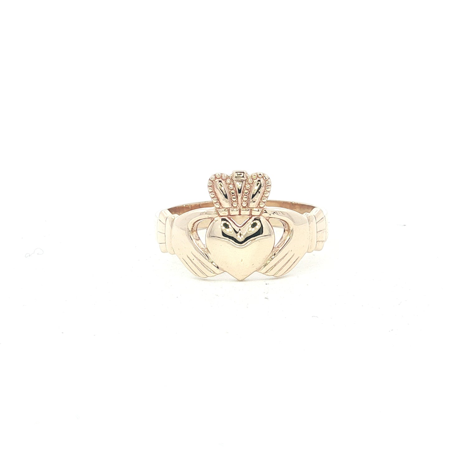 9ct Yellow Gold Ladies Claddagh Ring