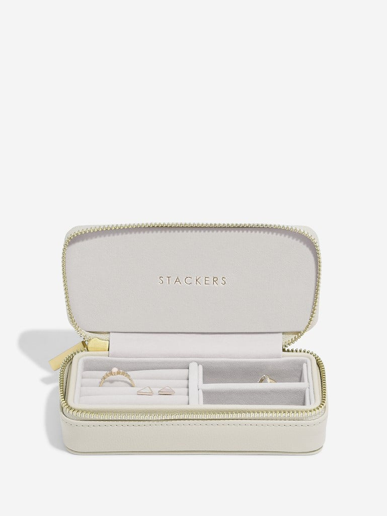 Stackers Oatmeal Medium Travel Jewellery Box 75626