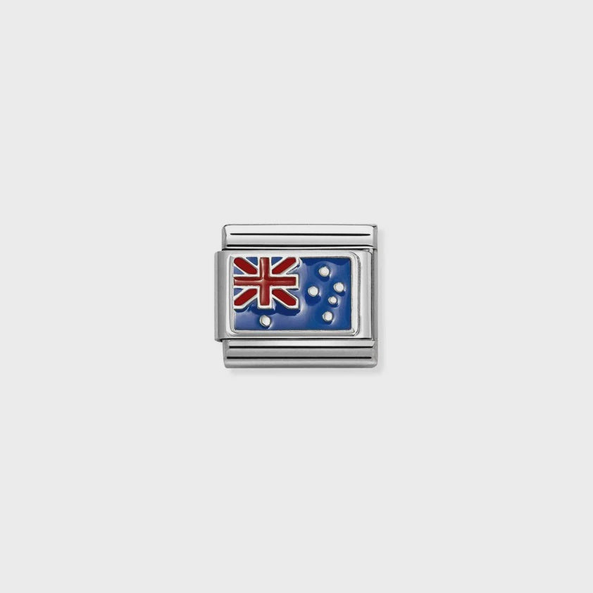 Nomination Steel Enamel Australia Flag Charm 330207-36